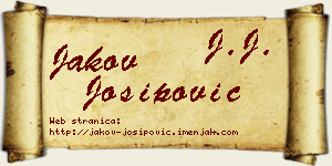 Jakov Josipović vizit kartica